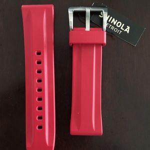 Shinola Red Strap 24mm